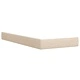 Боксспринг легло с матрак, кремава, 90x200 см, плат
