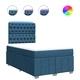 Боксспринг легло с матрак, синьо, 120x200 см, плат