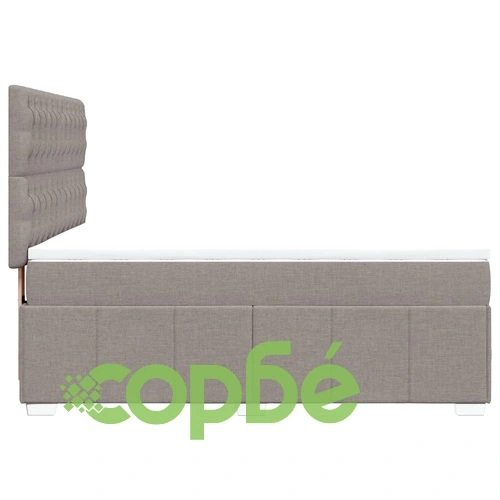 Боксспринг легло с матрак, таупе, 140x190 см, плат ➤ топ цена ➤ sorbe.bg
