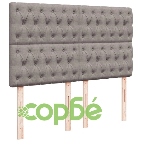 Боксспринг легло с матрак, таупе, 140x190 см, плат ➤ топ цена ➤ sorbe.bg