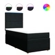 Боксспринг легло с матрак, черно, 90x200 см, плат