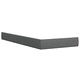 Боксспринг легло с матрак, тъмносиво, 100x200 см, плат