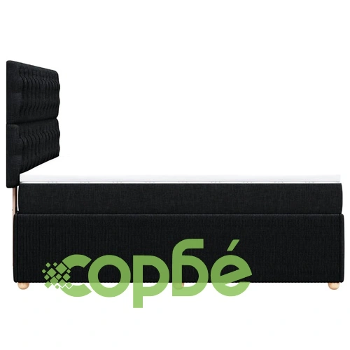 Боксспринг легло с матрак, черно, 140x190 см плат ➤ топ цена ➤ sorbe.bg