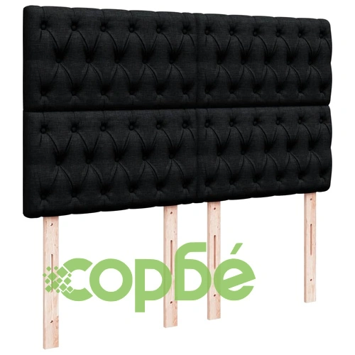 Боксспринг легло с матрак, черно, 140x190 см плат ➤ топ цена ➤ sorbe.bg