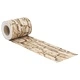 Ленти за огради, 4 бр, едър камък, сив, 35x0,19 м, PVC