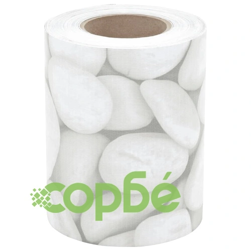 Ленти за огради, 4 бр, мраморен чакъл, сив, 35x0,19 м, PVC ➤ топ цена ➤ sorbe.bg