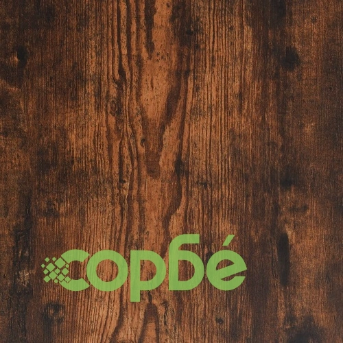 Рамка за легло с табла, опушен дъб, 160x200 см, инженерно дърво ➤ топ цена ➤ sorbe.bg