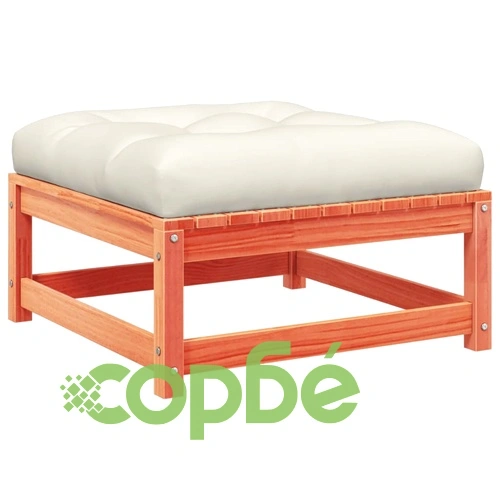 Градински комплект с възглавници, 7 части, восъчнокафяв ➤ топ цена ➤ sorbe.bg