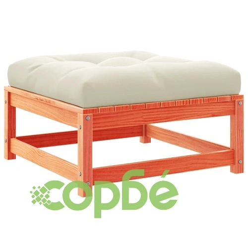 Градински комплект с възглавници, 7 части, восъчнокафяв ➤ топ цена ➤ sorbe.bg