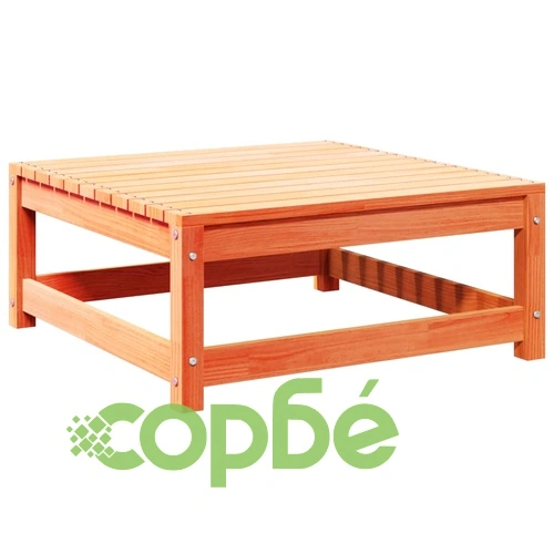 Градински комплект с възглавници, 7 части, восъчнокафяв ➤ топ цена ➤ sorbe.bg