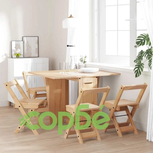 Трапезен комплект пеперуда Corona 5 части сгъваем борово дърво ➤ топ цена ➤ sorbe.bg