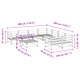 Градински комплект диван от 9 части, импрегниран бор
