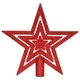 Комплект коледни топки от 108 части, червено и бяло