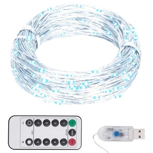 LED стринг със 150 LED студено бяло 15 м