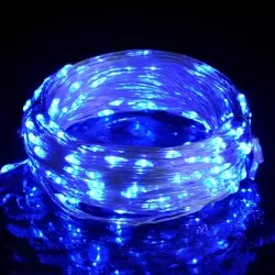 LED стринг със 150 светодиода, син, 15 м