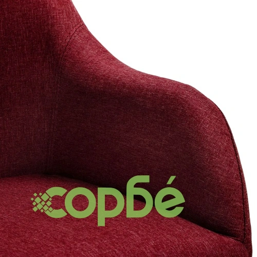 Люлеещ се стол, виненочервен, текстил ➤ топ цена ➤ sorbe.bg