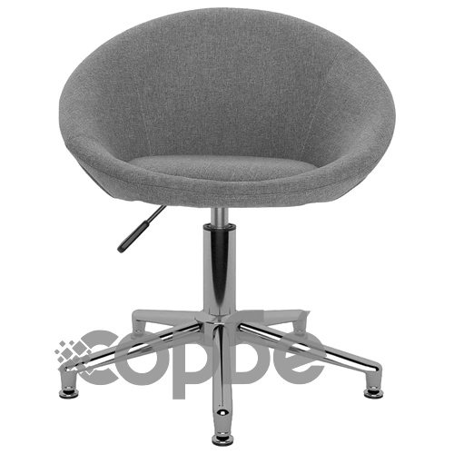 Въртящ се офис стол, светлосив, текстил ➤ топ цена ➤ sorbe.bg