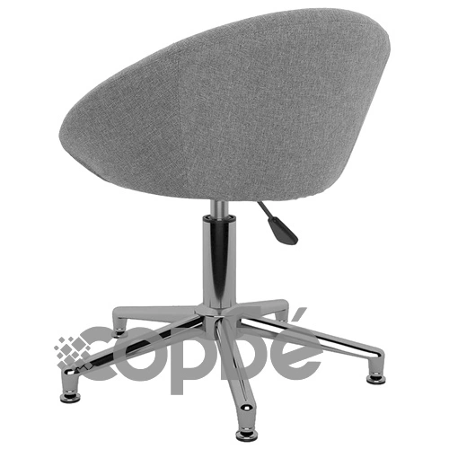 Въртящ се офис стол, светлосив, текстил ➤ топ цена ➤ sorbe.bg