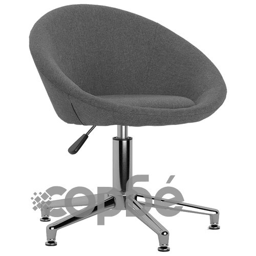 Въртящ се офис стол, тъмносив, текстил ➤ топ цена ➤ sorbe.bg