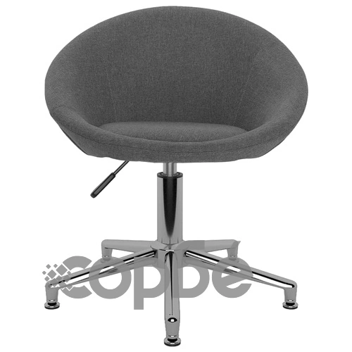 Въртящ се офис стол, тъмносив, текстил ➤ топ цена ➤ sorbe.bg