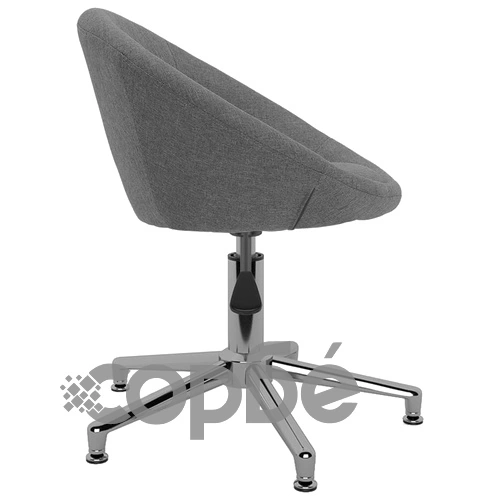 Въртящ се офис стол, тъмносив, текстил ➤ топ цена ➤ sorbe.bg
