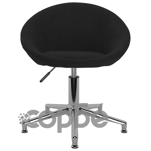 Въртящ се офис стол, черен, текстил ➤ топ цена ➤ sorbe.bg