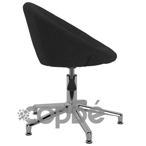 Въртящ се офис стол, черен, текстил ➤ топ цена ➤ sorbe.bg
