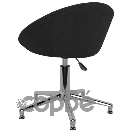 Въртящ се офис стол, черен, текстил ➤ топ цена ➤ sorbe.bg