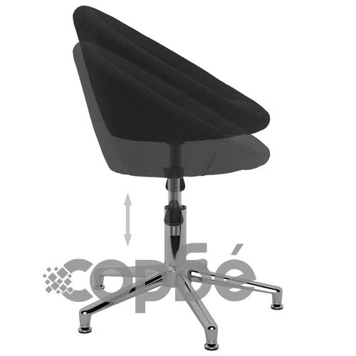 Въртящ се офис стол, черен, текстил ➤ топ цена ➤ sorbe.bg