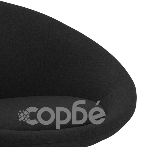 Въртящ се офис стол, черен, текстил ➤ топ цена ➤ sorbe.bg