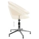 Въртящ се офис стол, кремав, текстил