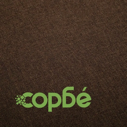 Въртящ се офис стол, тъмнокафяв, текстил ➤ топ цена ➤ sorbe.bg