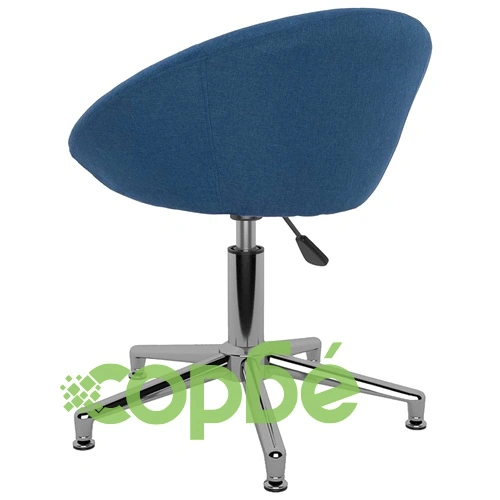 Въртящ се офис стол, син, текстил ➤ топ цена ➤ sorbe.bg