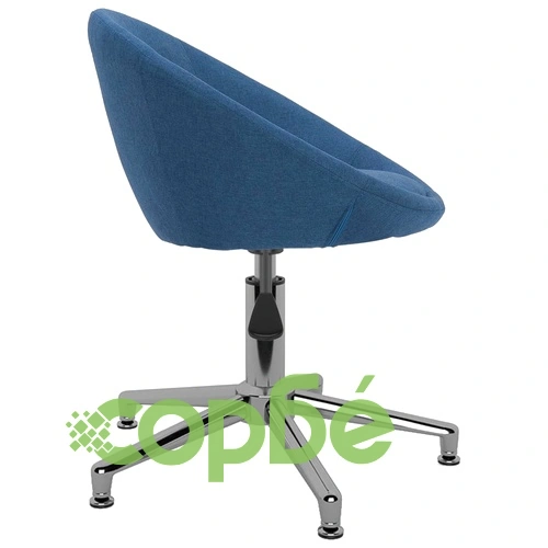Въртящ се офис стол, син, текстил ➤ топ цена ➤ sorbe.bg