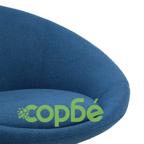 Въртящ се офис стол, син, текстил ➤ топ цена ➤ sorbe.bg