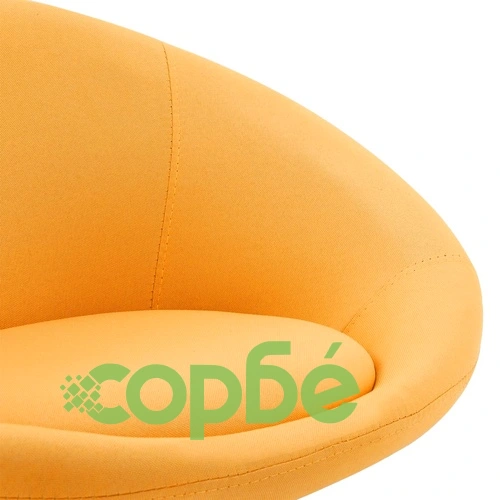 Въртящ се офис стол, жълт, текстил ➤ топ цена ➤ sorbe.bg