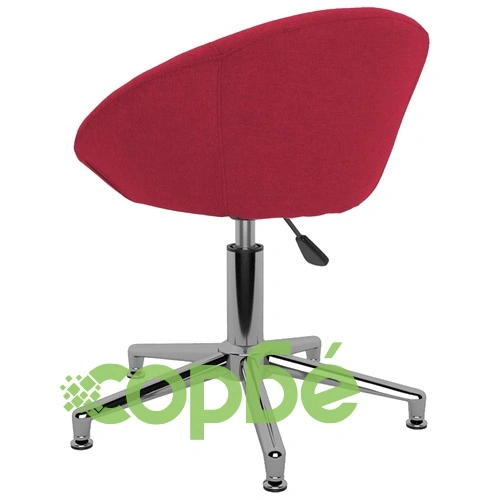 Въртящ се офис стол, виненочервен, текстил ➤ топ цена ➤ sorbe.bg