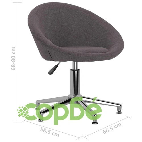 Въртящ се офис стол, таупе, текстил ➤ топ цена ➤ sorbe.bg