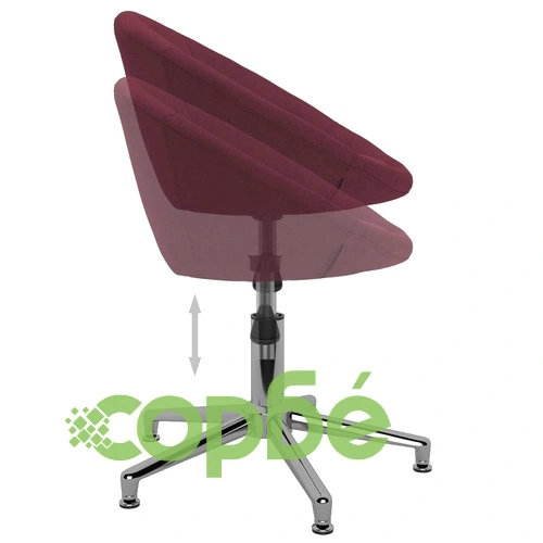 Въртящ се офис стол, лилав, текстил ➤ топ цена ➤ sorbe.bg