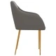 Трапезни столове, 2 бр, тъмносиви, кадифе