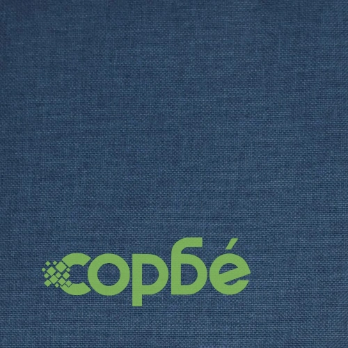 Трапезни столове, 2 бр, сини, текстил ➤ топ цена ➤ sorbe.bg