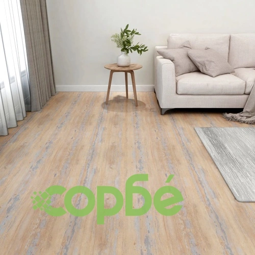 Самозалепващи подови дъски 20 бр PVC 1,86 м² кафяви ➤ топ цена ➤ sorbe.bg