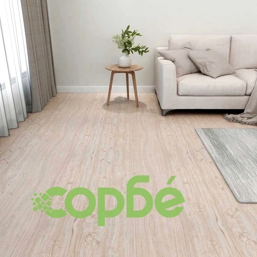 Самозалепващи подови дъски 20 бр PVC 1,86 м² светлокафяви ➤ топ цена ➤ sorbe.bg