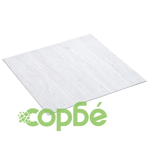Самозалепващи подови дъски 20 бр PVC 1,86 м² бели ➤ топ цена ➤ sorbe.bg