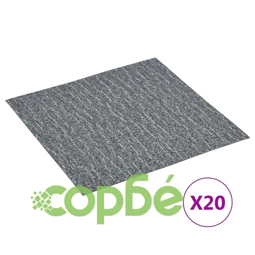 Самозалепващи подови дъски 20 бр PVC 1,86 м² сиви ➤ топ цена ➤ sorbe.bg