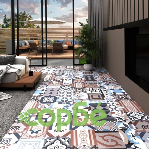 Самозалепващи подови дъски 20 бр PVC 1,86 м² моно щампи ➤ топ цена ➤ sorbe.bg