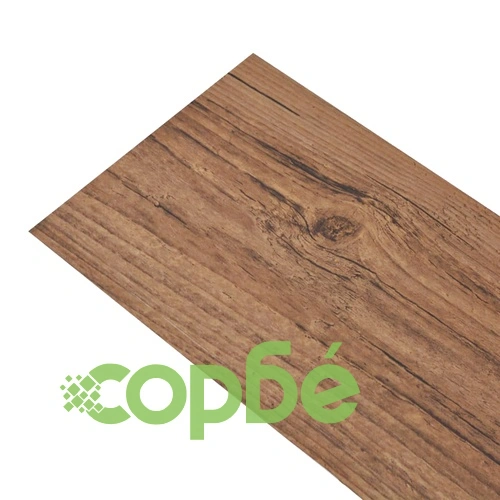 Самозалепващи подови дъски от PVC 5,21 м² 2 мм орех кафяв ➤ топ цена ➤ sorbe.bg