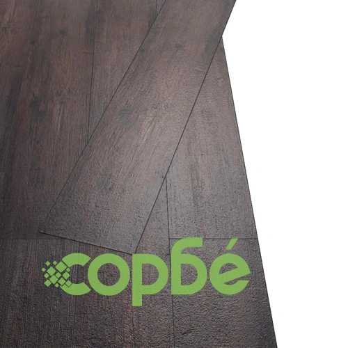 Самозалепващи подови дъски от PVC 5,21 м² 2 мм тъмнокафяви ➤ топ цена ➤ sorbe.bg
