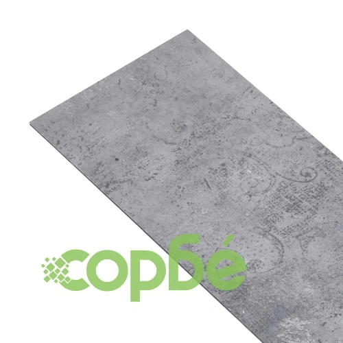 Самозалепващи подови дъски от PVC 5,21 м² 2 мм циментовосиви ➤ топ цена ➤ sorbe.bg