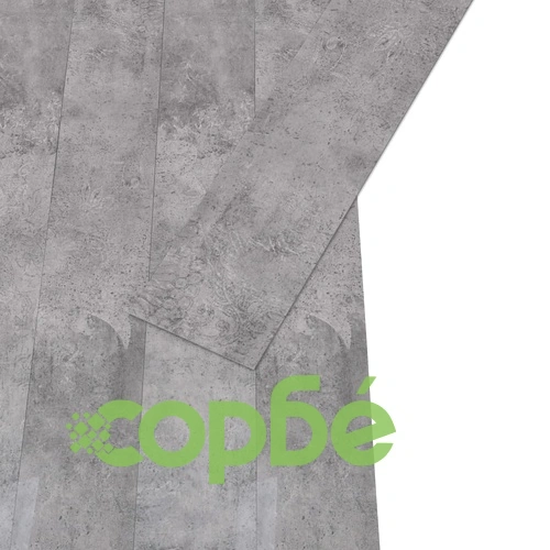 Самозалепващи подови дъски от PVC 5,21 м² 2 мм циментовокафяви ➤ топ цена ➤ sorbe.bg